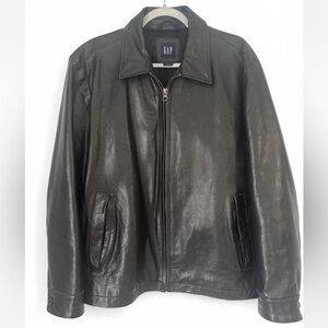 Vintage GAP Black Leather Jacket